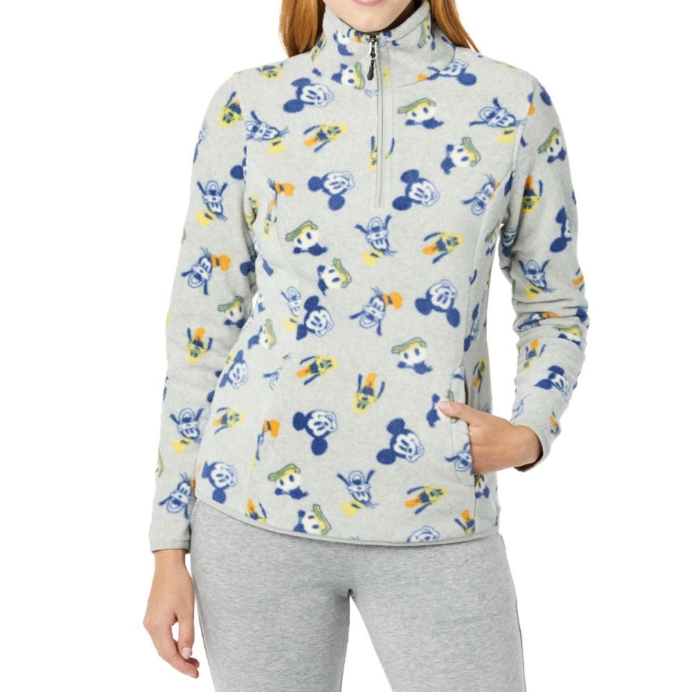 Amazon Essentials Disney Women's Polar Fleece Full-Zip Mock Jacket, size XS NWT